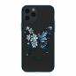 Preview: Kingxbar Butterfly Schutzhülle mit Swarovski-Kristallen iPhone 12 / 12 Pro blau